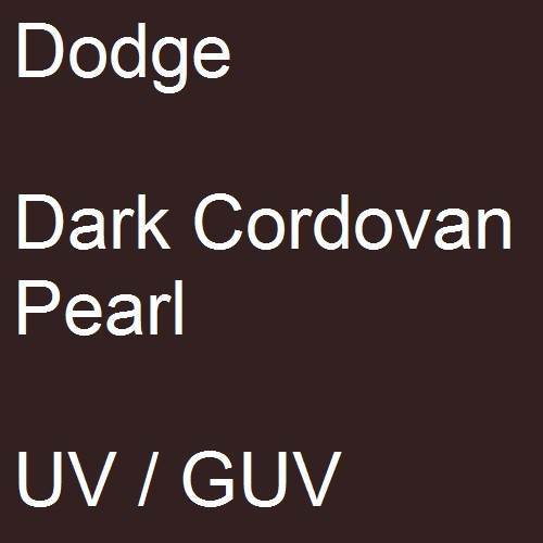 Dodge, Dark Cordovan Pearl, UV / GUV.